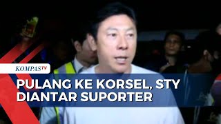 Diantar Suporter Timnas Pulang ke Korsel, Shin Tae-yong: Saya Sangat Terharu, Terima Kasih