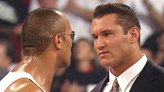 Randy Orton meets The Rock: Raw, June 21, 2004