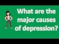 What are the major causes of depression ? |Number One FAQ Health Channel