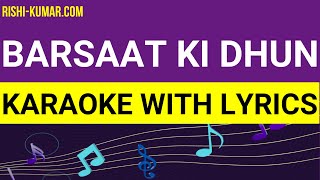 Barsaat Ki Dhun Karaoke Instrumental with Lyrics | Jubin Nautiyal | Hindi Song Ringtone