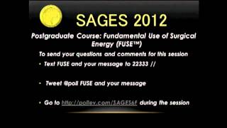 PG Fundamental Use of Surgical Energy (FUSE): discussion