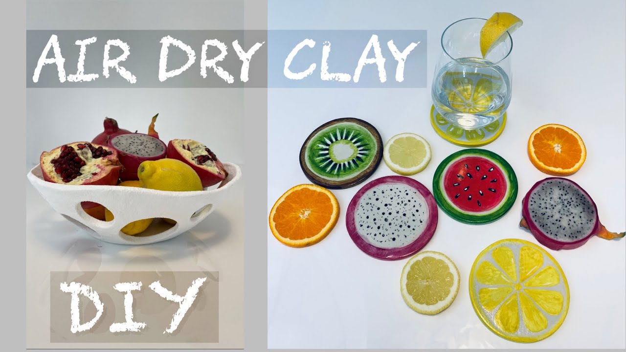 Air Dry Clay DIY/ Spring, Summer Decor - YouTube