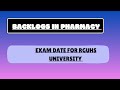 How To Pass Backlogs In Pharmacy|Best video ever|