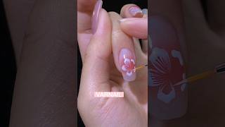 Spring Nails: How To Paint Cherry Blossom 🌸#nailart #varnail #naildesign