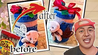 ''Upcycle Magic: Transforming Plastic Jars With Jute, Jeans Fabric, and Love.'' Part 3