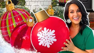 EASY Large DIY Christmas Ornaments!
