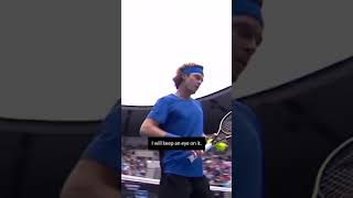 Fans display Ukranian flag in front of Russian player Rublev #shorts