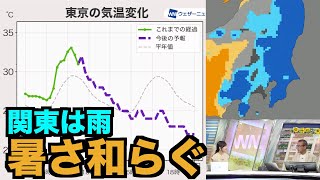 関東は雨で季節が前進 昼は東京で25℃前後の予想