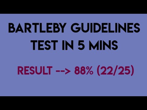 How To Pass Bartleby Expert Guidelines Test - YouTube