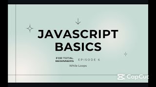 While Loops: Repeat Until It Stops!