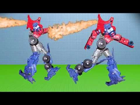 Bumblebee VS Optimus Prime Part 2 - YouTube