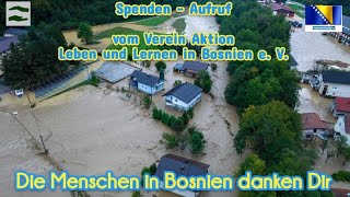 Spendenaktion für Flutopfer von Drin I Einrichtung für geistig behinderte Menschen in Bosnien