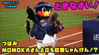 つばみ PassionのMOMOKAさんと立ち位置じゃんけん！？　2023/4/11 vs横浜