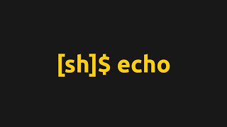 Implementing a Shell In C - Echo Command