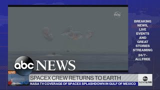 SpaceX crew returns to Earth