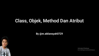 Program Java Class, Objek, Method Dan Atribut