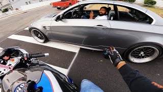 TAKING MY BMW S1000RR TO A LOCAL CAR MEET + DRIVING @Slowspeed ‘s G82 2022 BMW M4 COMPETITION!