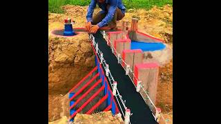 River Energy Revolution: Small Dam Construction | #building #viral #shots