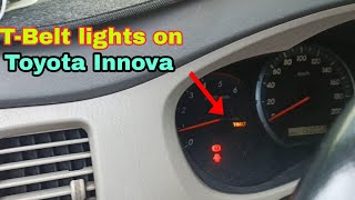 Replace timingbelt and Reset T-Belt lights on Toyota Innova