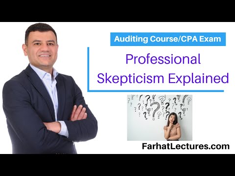 What is professional skepticism in auditing?