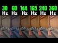 valorant 30hz vs 60hz vs 144hz vs 165hz vs 240hz vs 360hz