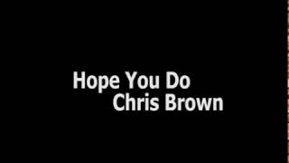 Chris Brown  Hope You Do  lyrics