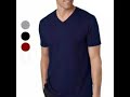 Kaos v neck pria pendek