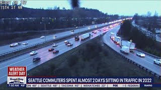 Seattle commuters spent almost 2 days siting in traffic in 2022 | FOX 13 Seattle