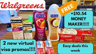 WALGREENS COUPONING REBATE HAUL! FREE + $10 MM ! GREAT DEALS THIS WEEK! 2 VIRTUAL VISA PROMOS! 💰🤑