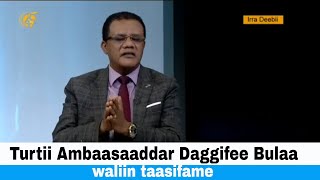 Turtii Ambaasaaddar Daggifee Bulaa waliin taasifame