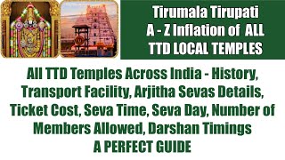 TTD Temples Across India- History, Transport Facility, Arjitha Seva, Darshan Time - A Complete Guide