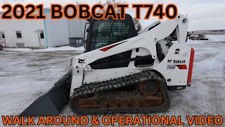 2021 Bobcat T740 Skid Steer Walk Around \u0026 Operational Video    $37,900