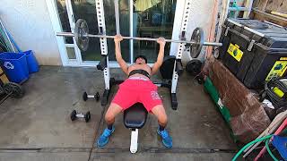 Benching 155 lbs 3X