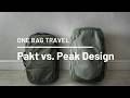 One Bag Travel Showdown! Peak Design Travel Backpack vs. Pakt Travel Backpack V2