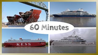 PURE RELAXATION by the Water - 60 Minutes of Watching Ships and Waves