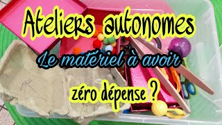 Ateliers autonomes et ateliers de vie pratique Montessori : le matériel à avoir