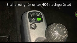 Smart fortwo 451 Sitzheizung einbauen / nachrüsten für unter 40€