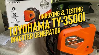 Toyohama TY-3500i Inverter Generator | Unboxing & Testing