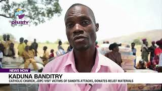 Kaduna Banditry: Catholic Church, J.P.D.C Visit Victims Of Bandits Attacks, Donates Relief Materials