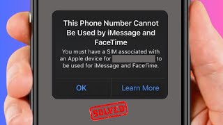 You Must Have A Sim Associated With An Apple Device For to Be Used for iMessage and Facetime