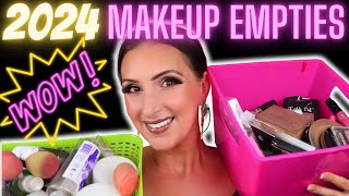 2024 MAKEUP EMPTIES \u0026 REVIEWS 🗑️ OVER‼️100‼️ Products \u0026 my FIRST Livestream!