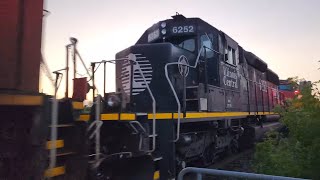 (4K!) AWESOME HORN SHOW!!! IC SD40-3!!! CN M313 At Gormley!