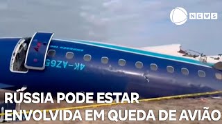 Rússia pode estar envolvida em queda de avião no Cazaquistão, diz agência americana