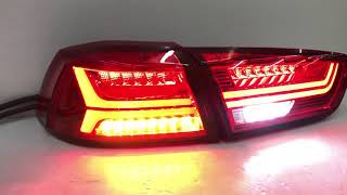 炬霸科技 車燈 三菱 FORTIS EVO LED TAIL LAMP LIGHT 鯊魚頭 翼神 尾燈 後燈 改裝 導光 12-17年 流光 跑馬 方向燈 紅殼