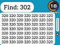 Put your high IQ & visual perception to the test: Spot 302 in under 30 sec. #seek #spot #puzzles