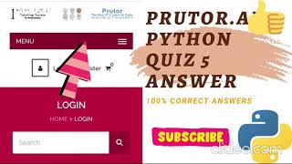 Prutor.ai Python Quiz 5 Answer ||100% Correct AnSwer|| IIT Kanpur|| ||Quiz5Python ||Prutorpythonquiz