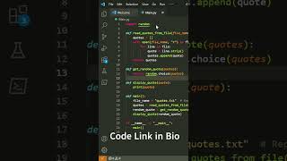 60-Second Python Project: Create a Random Quote Generator and Share Inspirational Quotes with Code