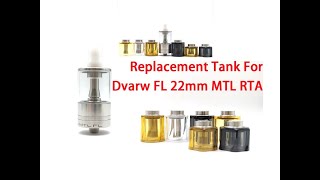 Momovaping.com: Replacement Tank Tube + Stainless Steel Chimney for Dvarw MTL FL RTA