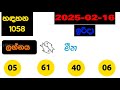 dlb nlb today all lottery results 2025.02.16 අද සියලුම ලොතරැයි ප්‍රතිඵල dlb nlb