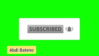 Green Screen Subscribe Button (No Copyright) #greenscreen @AbdiBateno